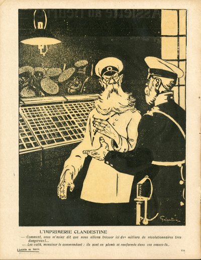 Máslový talíř“, číslo 287, satirický v barvách od Gabriele  Galantara