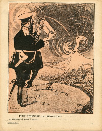 Máslový talíř“, číslo 287, satirický v barvách od Gabriele  Galantara