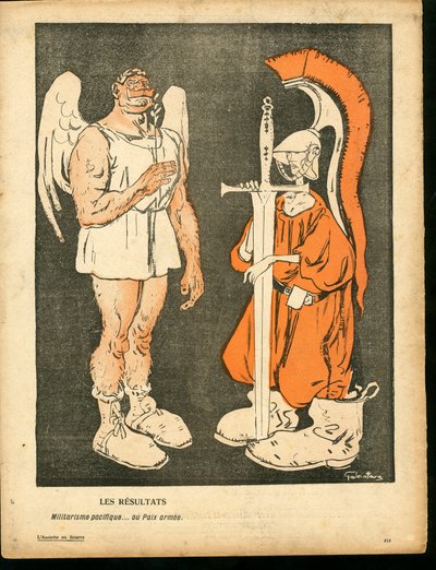 Máslový talíř“, číslo 325, satirický v barvách od Gabriele  Galantara