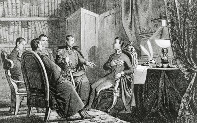 Princ Charles Albert z Carignana (1798-1849) slibuje svou podporu liberálním spiklencům, 6. března od Gabriele Castagnola