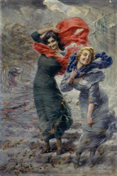 Poryv větru od Gaetano Bellei
