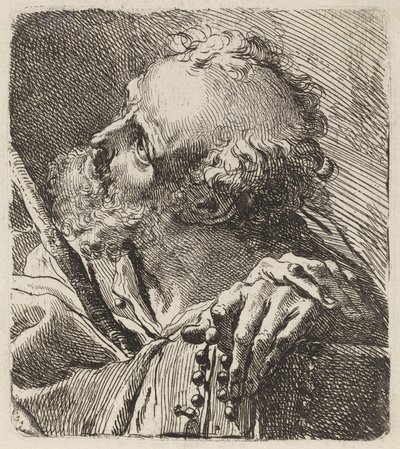Busta světce od Gaetano Gandolfi