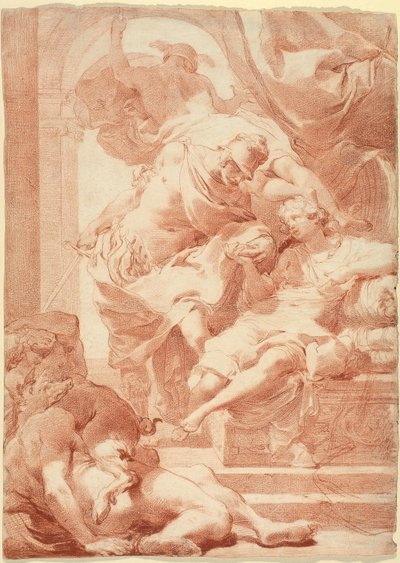 Odysseus před Circe, Merkur za ní od Gaetano Gandolfi
