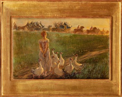 Hlídač hus (olej na plátně) od Gaetano Previati
