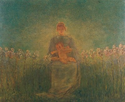 Madona z lilií od Gaetano Previati