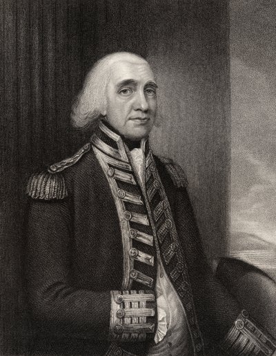Admirál Richard Howe, vyrytý W.T. Fry, z 