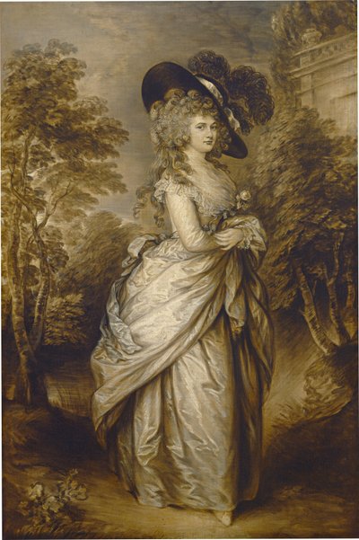 Georgiana, vévodkyně z Devonshiru, asi 1787-1796 (olej na plátně) od Gainsborough Dupont