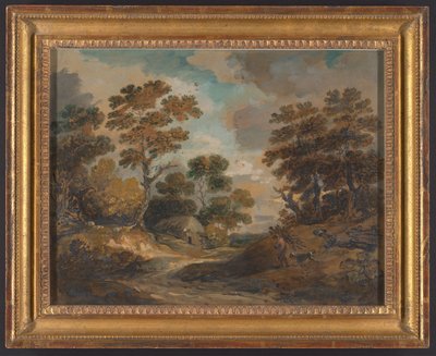 Landschaft: Mann mit Reisigbündeln od Gainsborough Dupont
