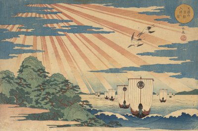 Tempozan Man-sen Nu-shin no Zu, 1838.  od Gakutei