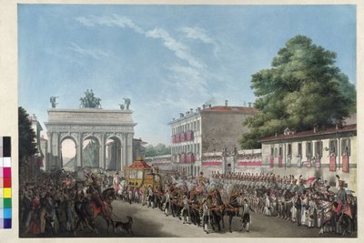 Vjezd císaře Františka I. do Milána 10. května 1825 (akvatinta) od Gallo Gallina