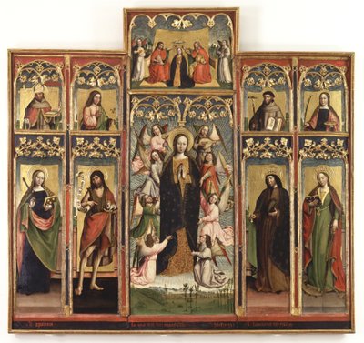 Polyptych Nanebevzetí Panny Marie, 1493 od Gandolfino da Roreto