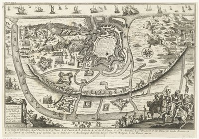 Beleg van Oostende, 1601 El Cerco y Expugnacion de la Villa de Ostenden por el Archiduque Alberto en el ano 1601 (title on object)   1356123   cs       czech Successfully Translated  Original: A Ferryboat Crossing the Sumida River Translat: A Ferryboat Cro od Gaspar Bouttats