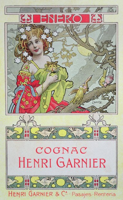 ledna, z kalendáře pro Henri Garnier & Co. od Gaspar Camps Junyent