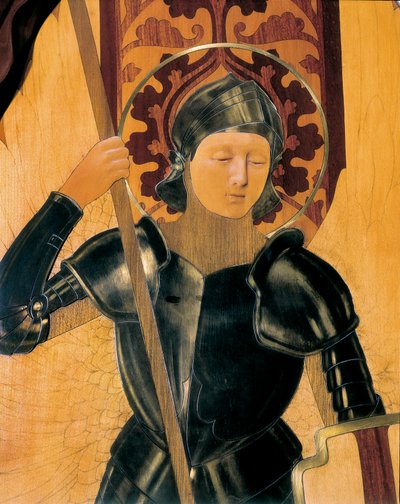 Svatý Jiří, detail čela hlavy od Gaspara Homara i Mesquidy (1870-1955) od Gaspar Homar i Mesquida