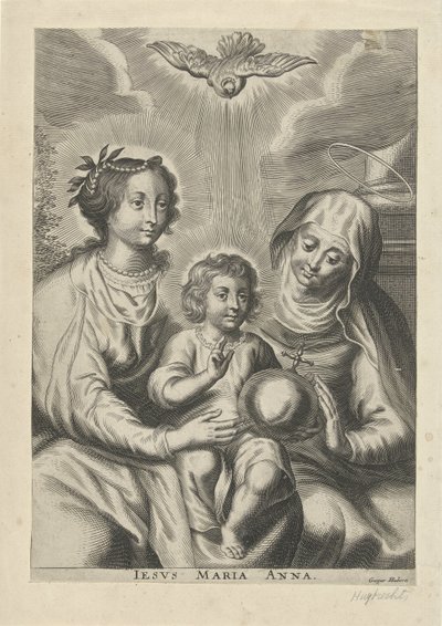 Anna ve třech Iesus Maria Anna (titul na předmětu) od Gaspar Huybrechts