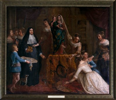 Arcivévodkyně Isabella Španělská, která dává své klenoty do baziliky svatého Martina v Halle od Gaspar De Crayer