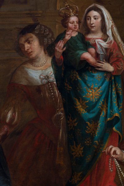 Arcivévodkyně Isabella Španělská, která dává své klenoty do baziliky svatého Martina v Halle od Gaspar De Crayer
