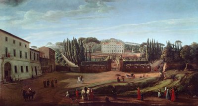 Villa Aldobrandini (olej na plátně) od Gaspar van Wittel