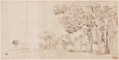 Zahrady vily Medici od Gaspar van Wittel
