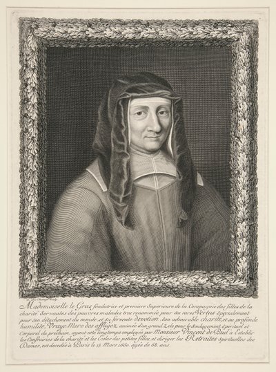 Paní Louise LeGras, narozená v Marillac od Gaspard Duchange