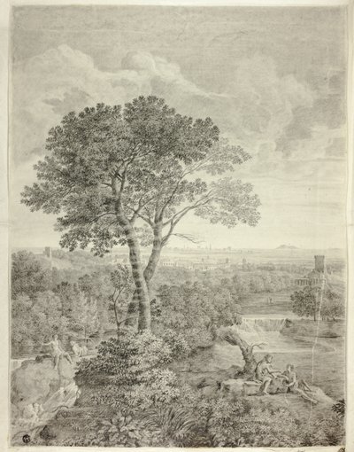 Freska v Palazzo Colonna, Řím od Gaspard Dughet