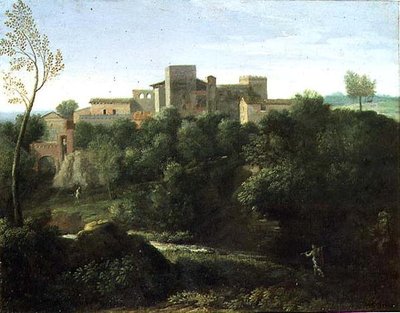 Klasická krajina (olej na plátně) od Gaspard Poussin Dughet