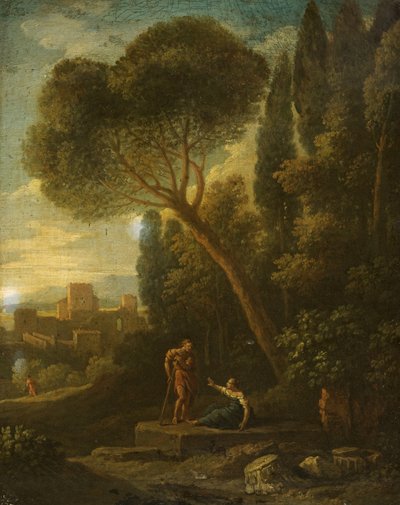 Klasická krajina s postavami od Gaspard Poussin Dughet