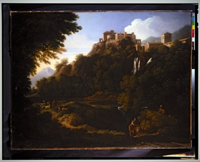 Krajina - Vodopád v římské Kampánii od Gaspard Poussin Dughet