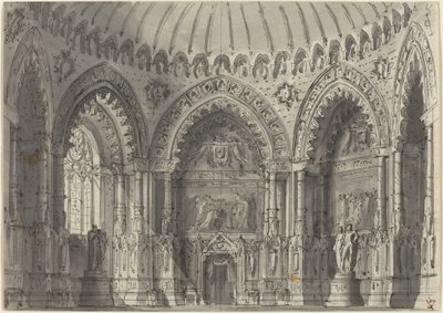 Rotunda v gotickém stylu od Gasparo Galliari