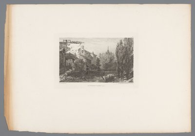 Pohled na potok poblíž Salins Le ruisseau à Salins (název na objektu) Francouzské lepty z roku 1875 (název série) L