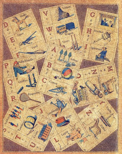 4. přebal ABC des joujoux nebo Alphabet des petits od Gaston Quenioux