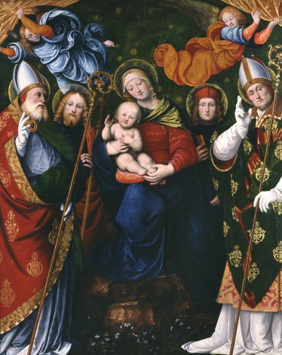 Madonna, dítě a svatí, 1516 (panel) od Gaudenzio Ferrari