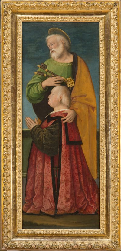 Svatý Petr a dárce, kolem 1517-18 od Gaudenzio Ferrari