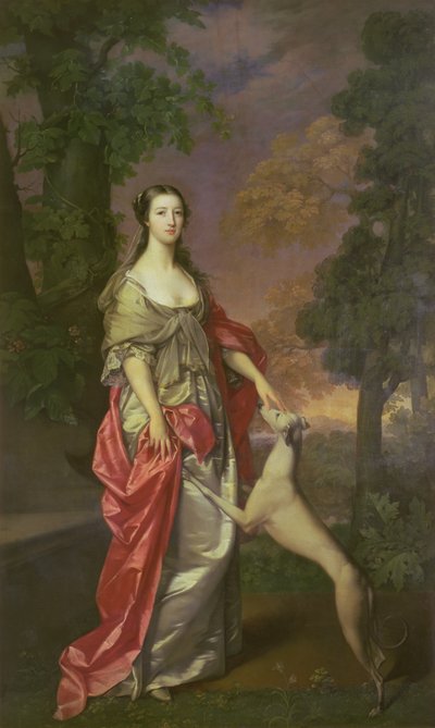 Elizabeth Gunning, vévodkyně z Hamiltonu, 1752-3 od Gavin Hamilton