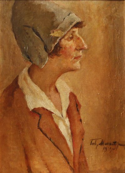 Portrét básnířky Anny Achmatovové 1889-1966, 1929 od Gavriil Petrovich Makaturin