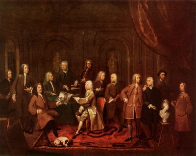 „Rozhovor o virtuóze...v královské zbroji“, 1735, 1947. od Gawen Hamilton