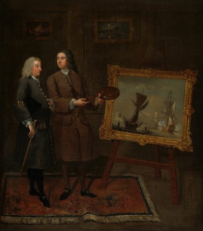 Thomas Walker a Peter Monamy, c. 1735. od Gawen Hamilton