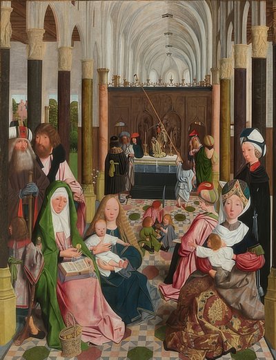Svaté příbuzenství. Kolem roku 1495 od Geertgen Tot sint Jans