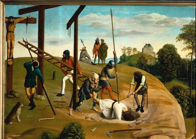 Golgatha (malba na dubovém dřevě) od Geertgen tot Sint Jans
