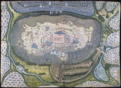 Opevněné město Ranthambhor, ca. 1810-18. od Generation of Bagta