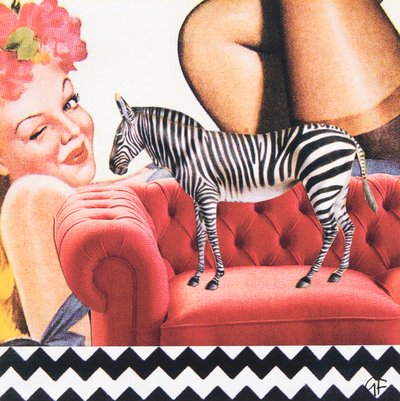 ZigZagZebra (koláž) od Genevieve French