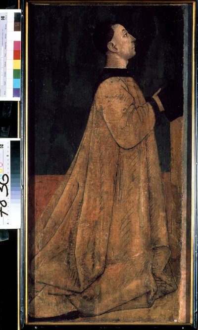 ""Portrét patriciána, člena bohaté rodiny ve středověké Itálii"" (Portrét patriciána) Malba Gentile Belliniho (cca 1429-1507) Muzeum západního a orientálního umění, Kyjev od Gentile Bellini