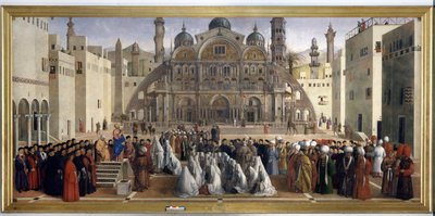 Kázání svatého Marka na náměstí Alexandrie v Egyptě, 1504-07 od Gentile Bellini