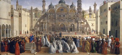 Kázání svatého Marka v egyptské Alexandrii od Gentile and Giovanni Bellini