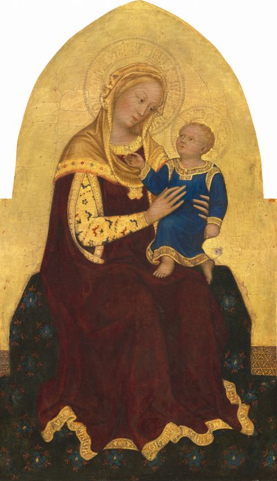 Madonna a dítě na trůn od Gentile da Fabriano