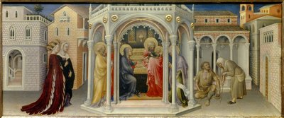 Prezentace v chrámu Malba dřeva od Gentile da Fabriano (1370-1427) 1423 Ne. 0,26x0,66m od Gentile da Fabriano