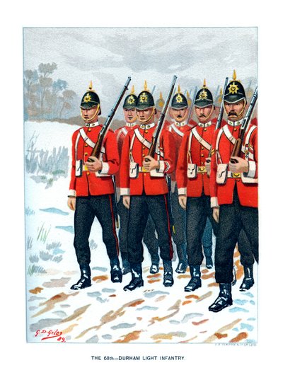 69. durhamská lehká pěchota, c1890. od Geoffrey Douglas Giles