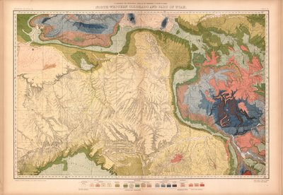 Geologický a geografický atlas Colorada a části přilehlého území od Geological And Geographical Survey Of The Territories
