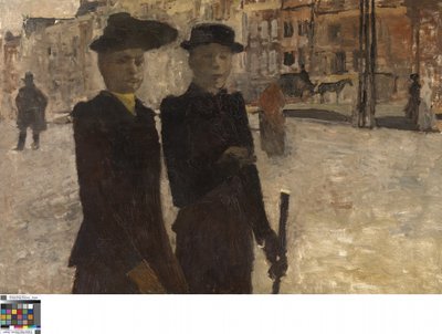 Ženy na Rokinu (olej na plátně) od Georg-Hendrik Breitner