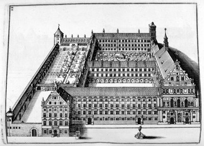 Návrh zámku, 1664 od Georg Andreas Bockler